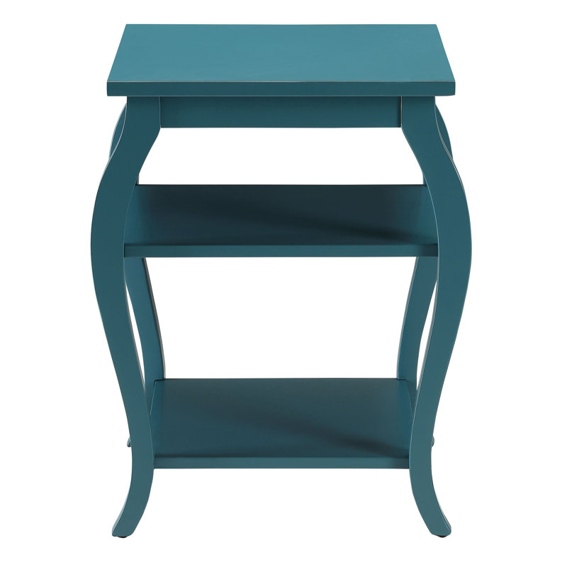 Table d'appoint ACME Becci, noir, 23" H x 18" W x 18" D, Noir