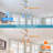 52 Inch Ceiling Fan With 22W Led Light And Remote Control 5 Abs Blades For Living Room