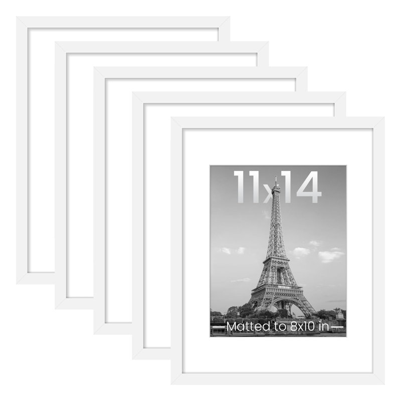 White Collage Picture Frame - Frames Included: 5