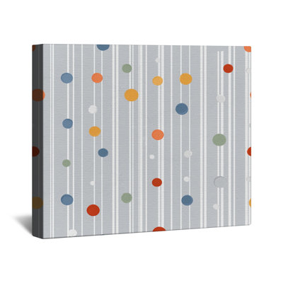 Toile à pois en toile tendue avec châssis - Décoration murale à motifs en plusieurs tailles