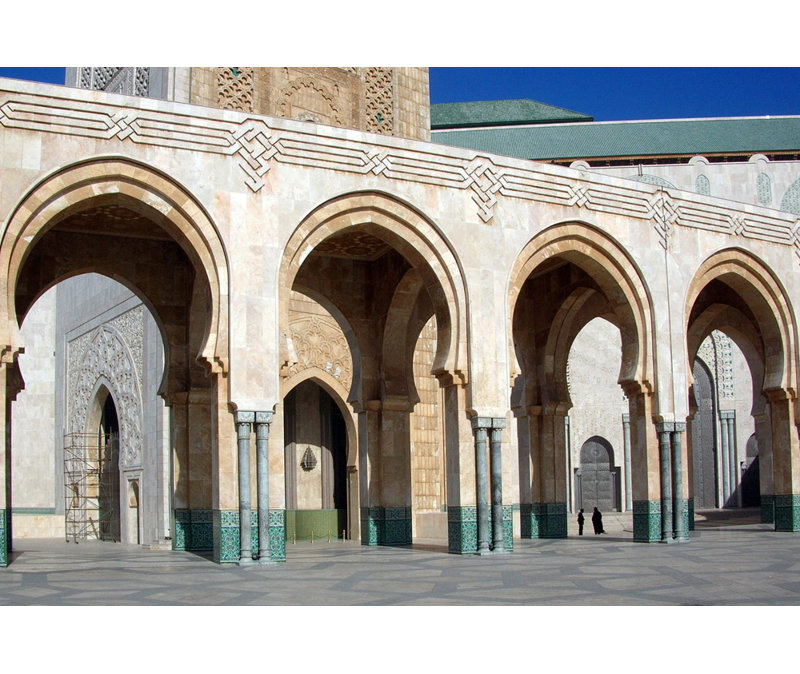 Hassan II Mosque, Morocco, 16" H x 24" W