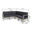 Canapé modulaire de patio symétrique de 77,75 po de largeur avec coussins Bevelyn-609868996-609869050