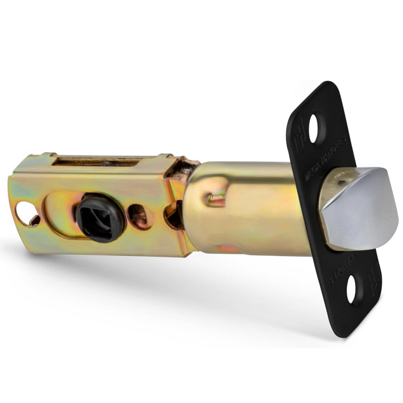 Loquet de porte rond d'intimité à 2 broches Mega Handles pour demi-lune | Loquet de remplacement universel pour portes gauches / droites
