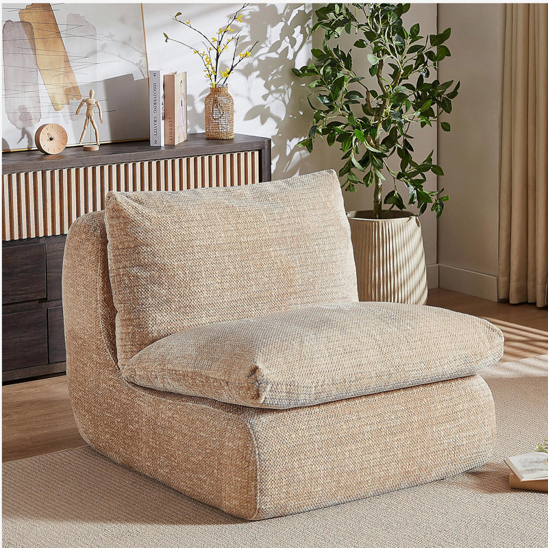 Fauteuil Liyasi, Tissu crème