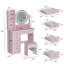 Ensemble coiffeuse et miroir Hermanson-2061517566