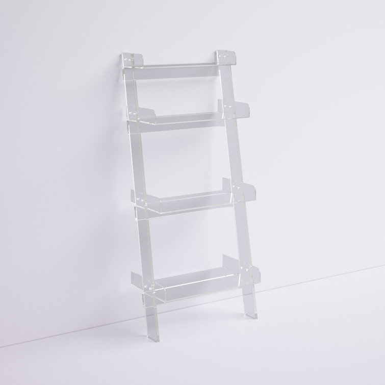 Clear Acrylic ladder bookcase