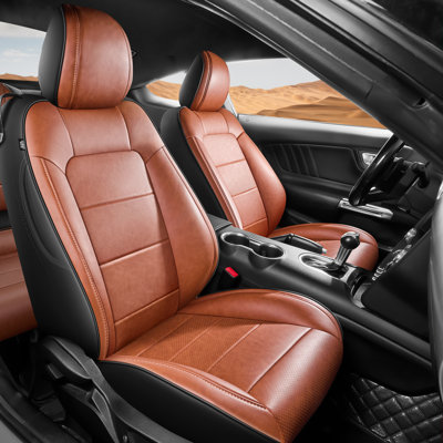 Car Seat Cover Full Set for Ford Mustang Convertible Seat Cover 2015 2016 2017 2018 2019 2020 2021 2022 2023 2024 2025 2026