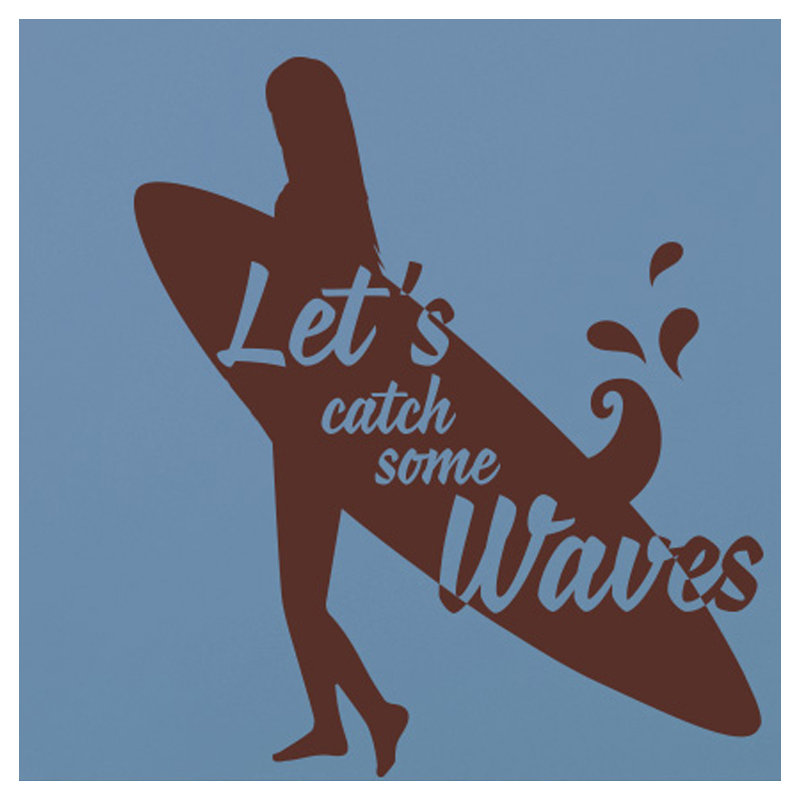 Nautical & Beach Wall Decal, Brown