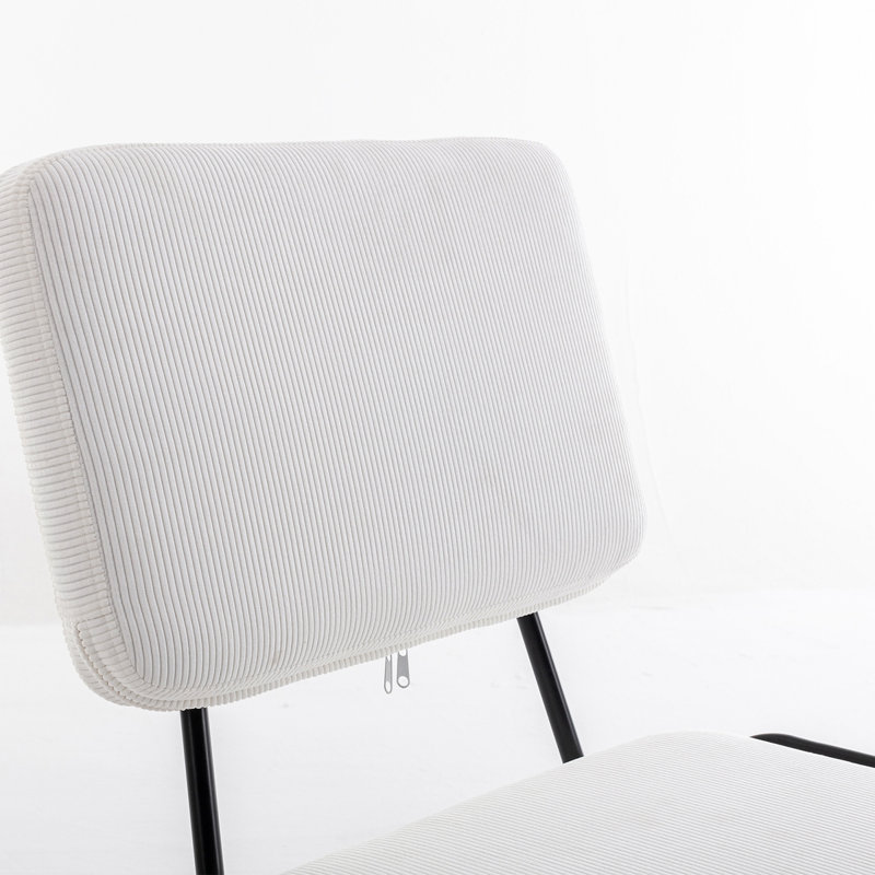 Chaise de bureau en velours côtelé Corduroy