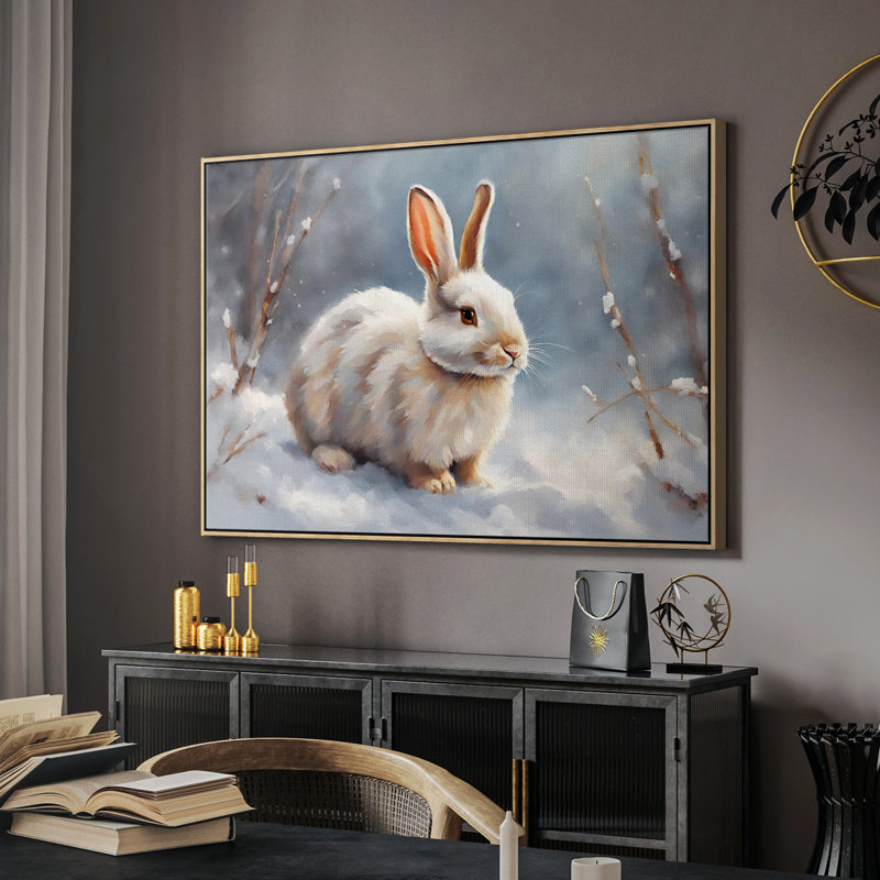 «Vintage Landscape - CCVI» sur toile, Bois naturel, H 25 po x l 37 po