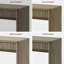 Bureau moderne cannelé avec 2 tiroirs cachés l 48,86 po Cesiro-1862708020
