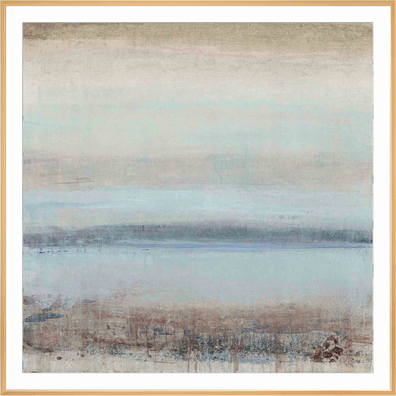 Tranquility I by Timothy O' Toole, 40.09" H x 40.09" W x 1.1" D, Antiqued Gold