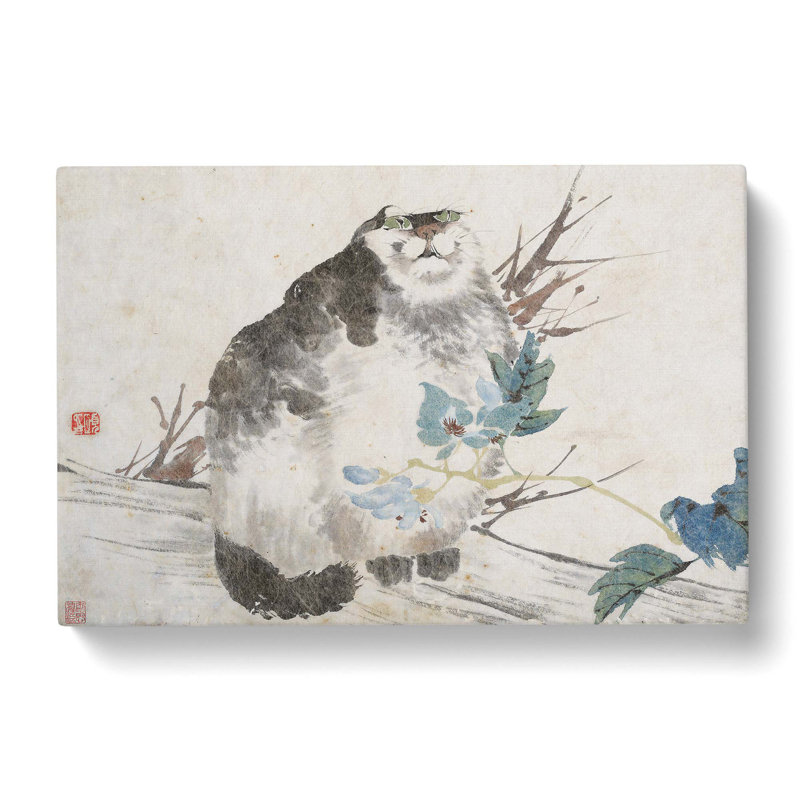 Fat Cat by Ren Yi - Wrapped Canvas, 50cm H x 76cm W x 3cm D