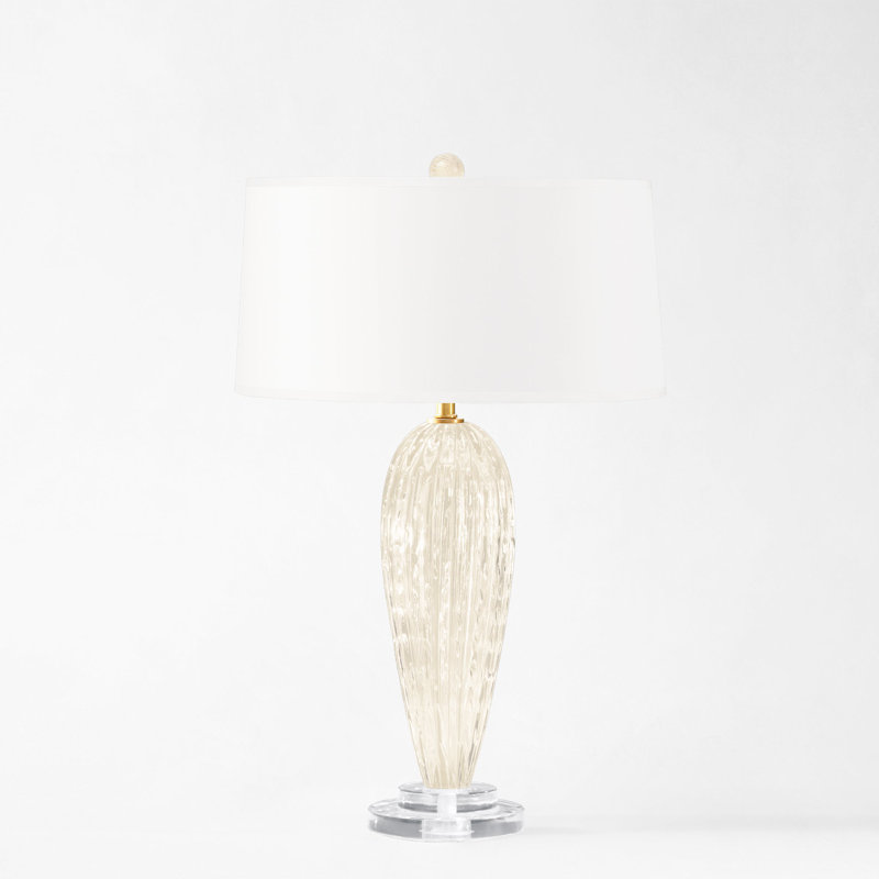 BRIA Murano Glass Lamp, White