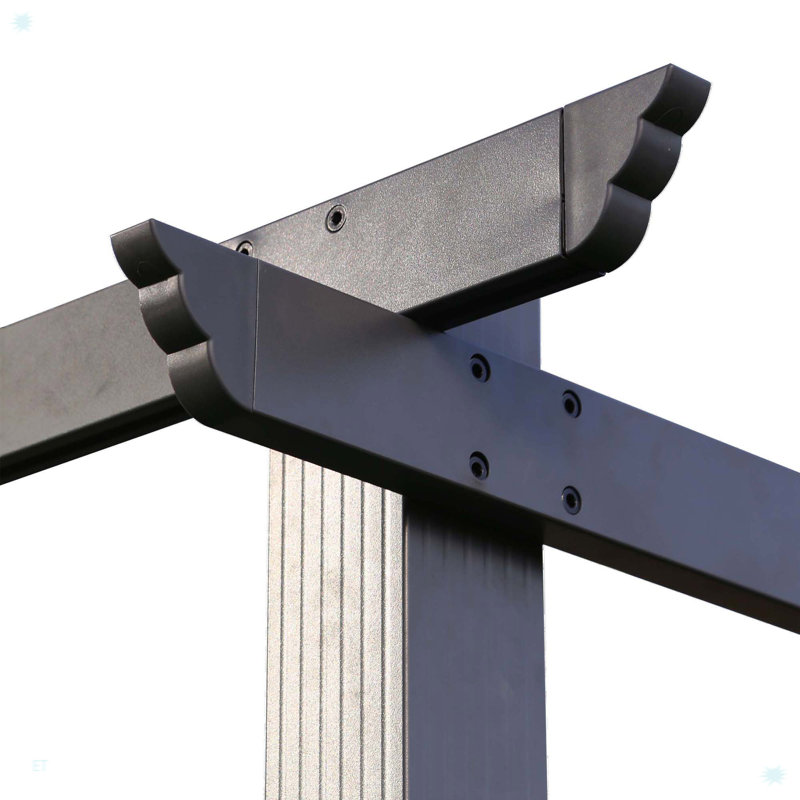 Pergola escamotable d'extérieur avec auvent