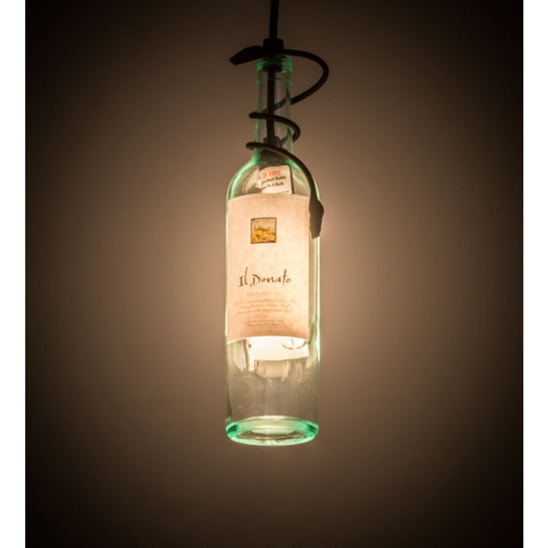 Luminaire suspendu texturé à 1 lumière Aakifah