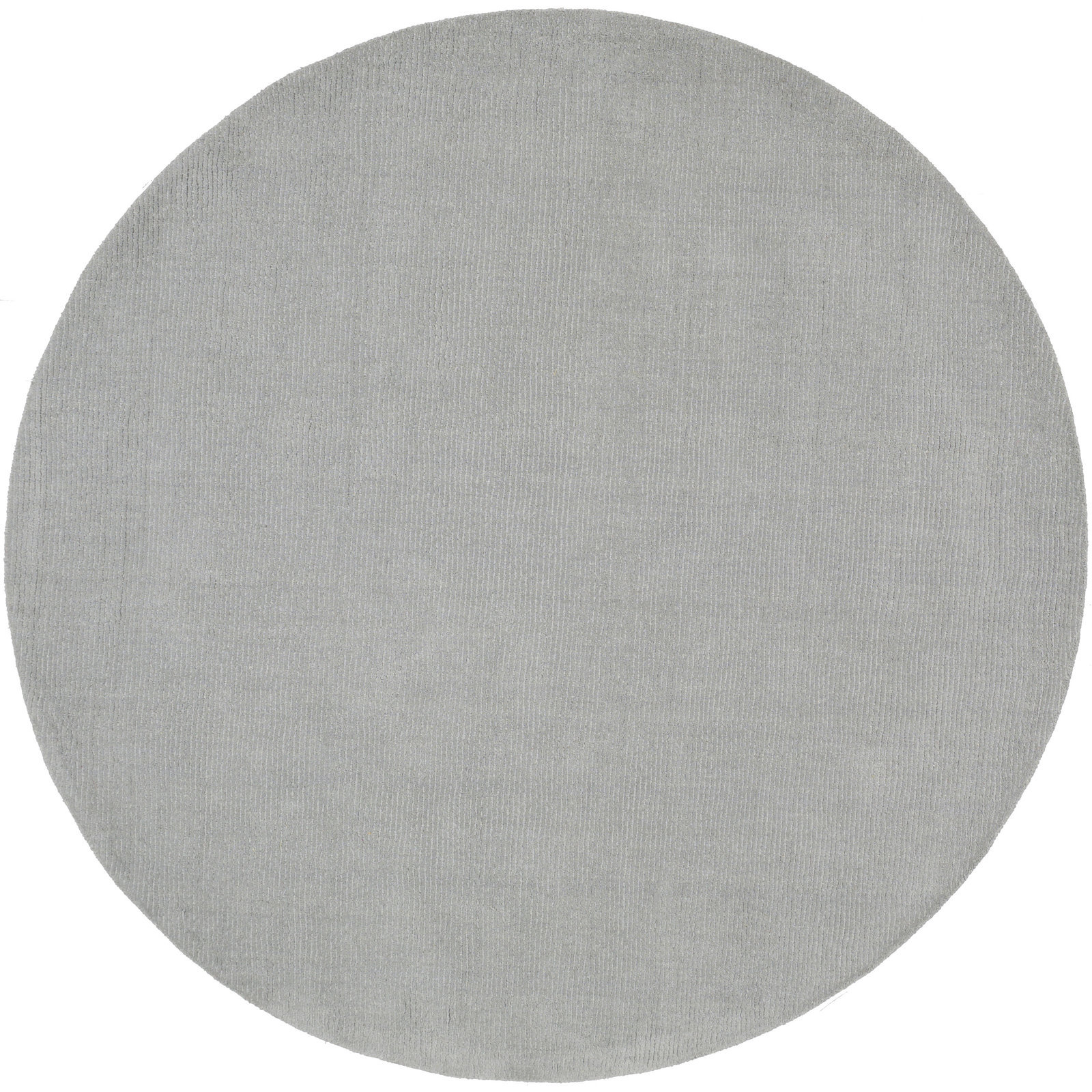 Crowe Gray Hand-Loomed Wool Rug, Round 6'