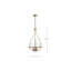 Luminaire suspendu bol 3 lumières Wewoka-88590747