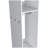 3-Shelf Wardrobe with Mirror and Open Storage-1844654075