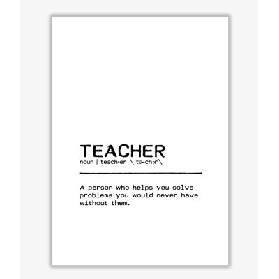 Teacher Help - Print