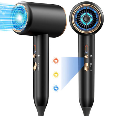 1875w Ionic Hair Dryer With Diffuser  Concentrator Turbo Motor