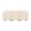 Canapé modulaire en cuir 3 places Shealene-675329914