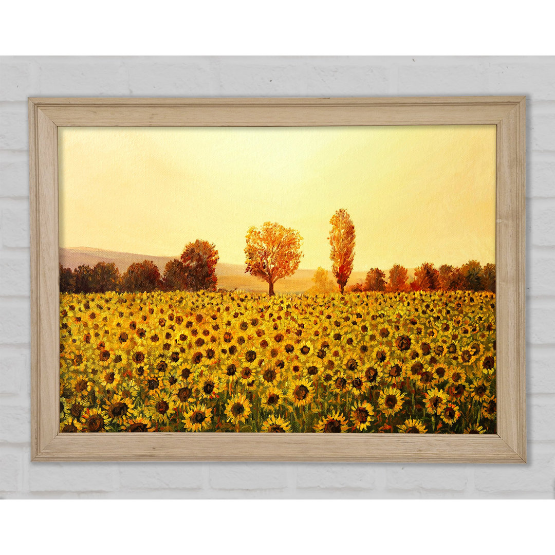 Nothing But Sunflowers - Einzelne Bilderrahmen Kunstdrucke