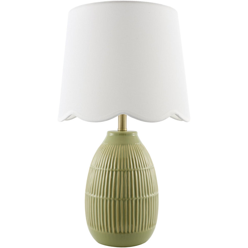 Aarzish Table Lamp, Olive