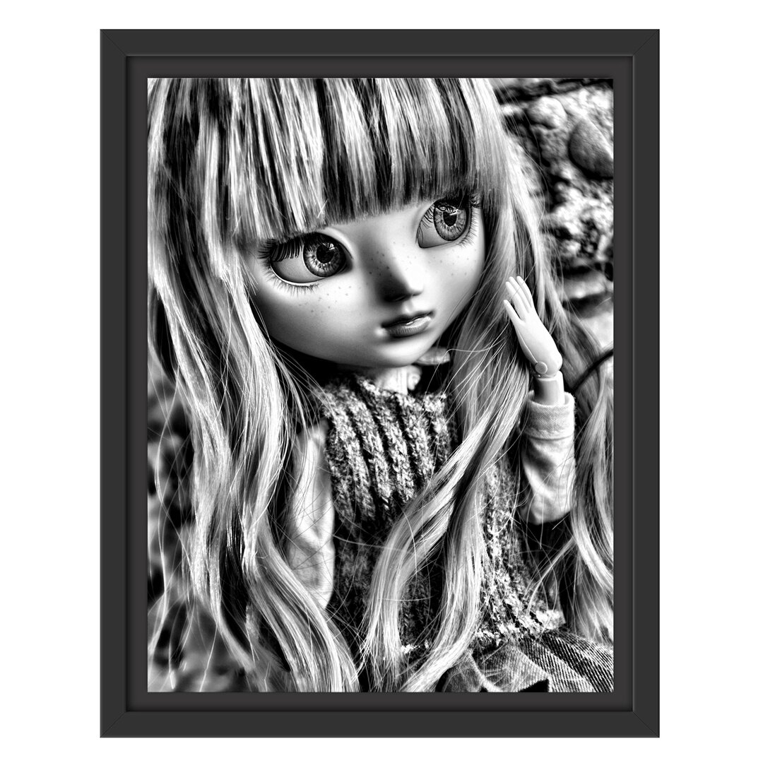 Gerahmtes Wandbild Pullip mit Augen