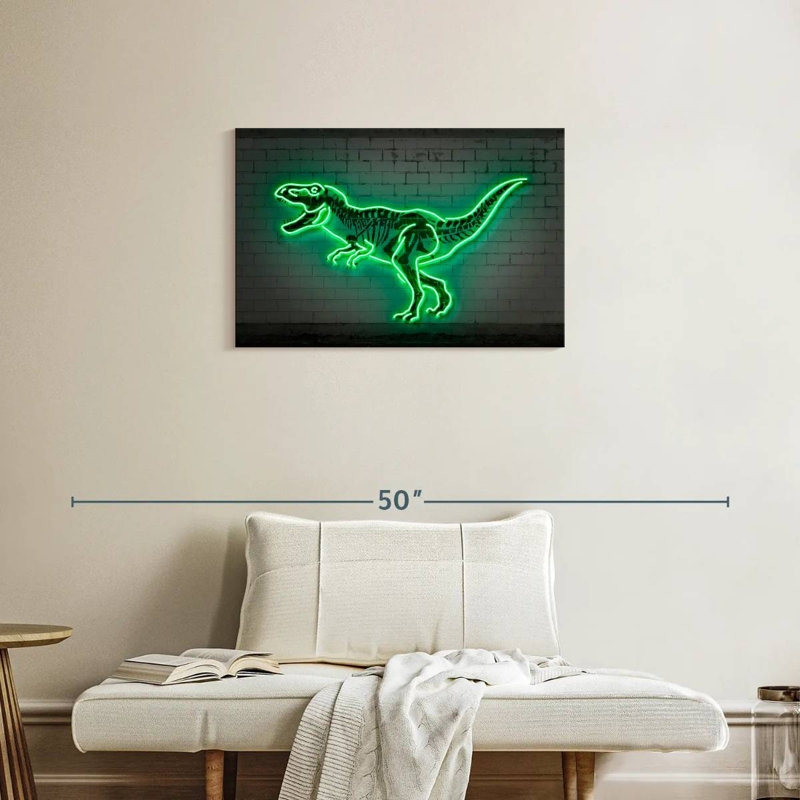 Neon T Rex, H 20 po x l 30 po