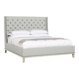 Michael Weiss California King Tufted Upholstered Panel Bed