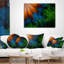 Coussin lombaire floral fractal