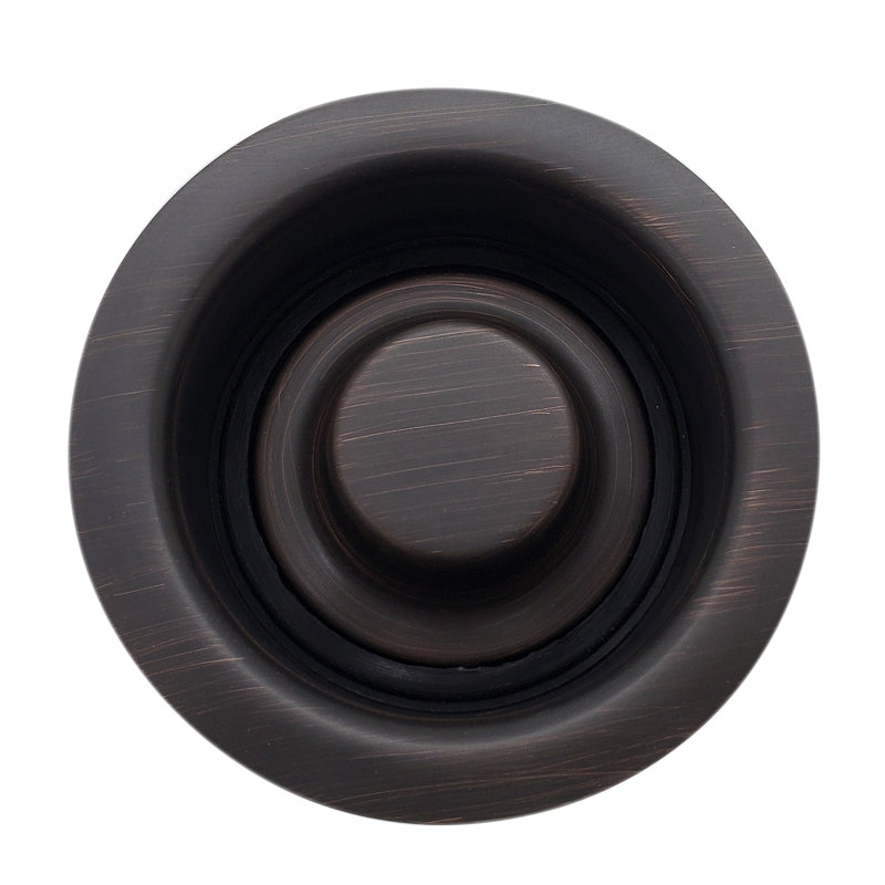 4-1/4" In-Sink-Erator Style Kitchen Sink Waste Disposal Drain Flange and Stopper, Antique Bronze