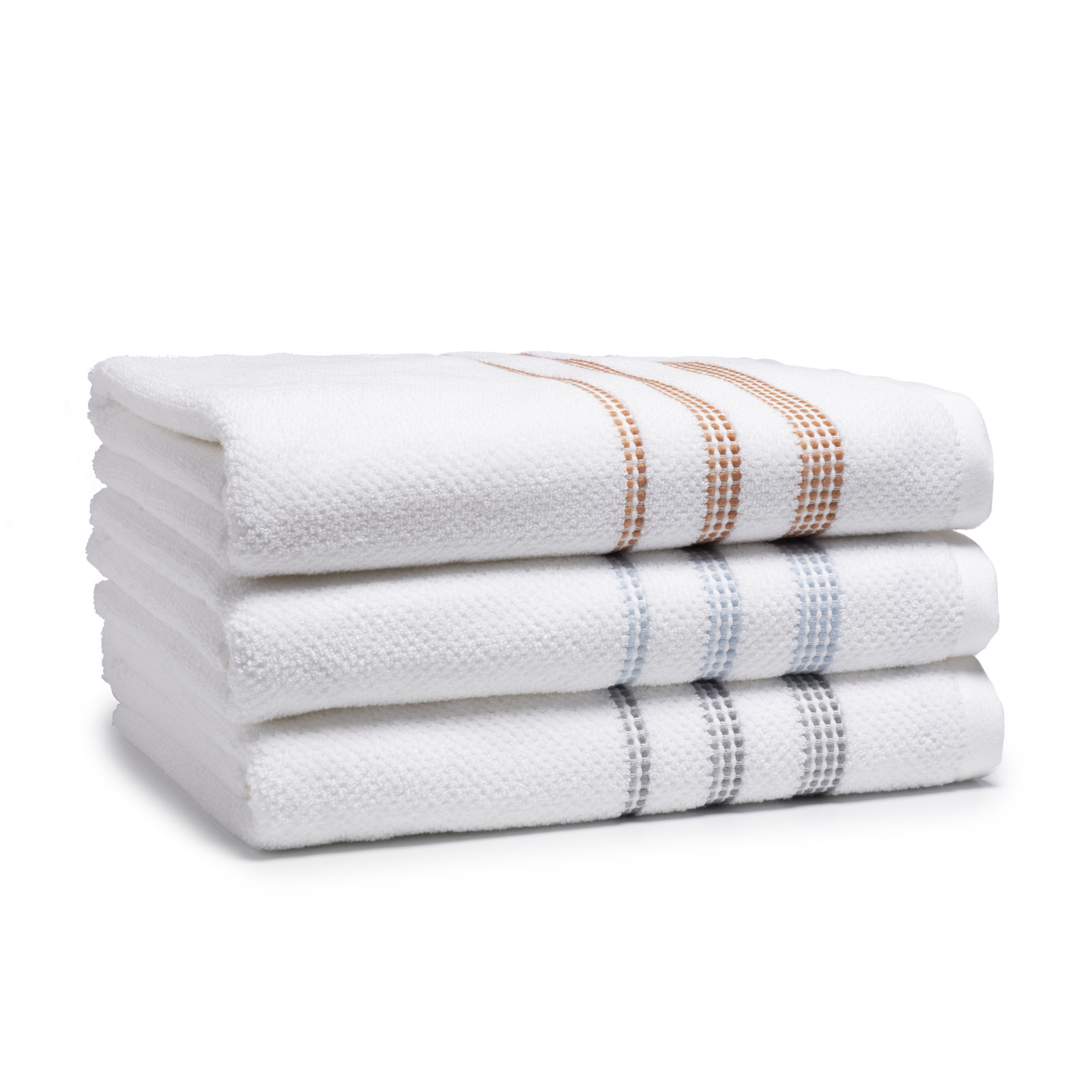 Balser Striped Cotton Bath Towel, Blue