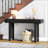 Narrow Console Table With Rattan Accent-1801037788