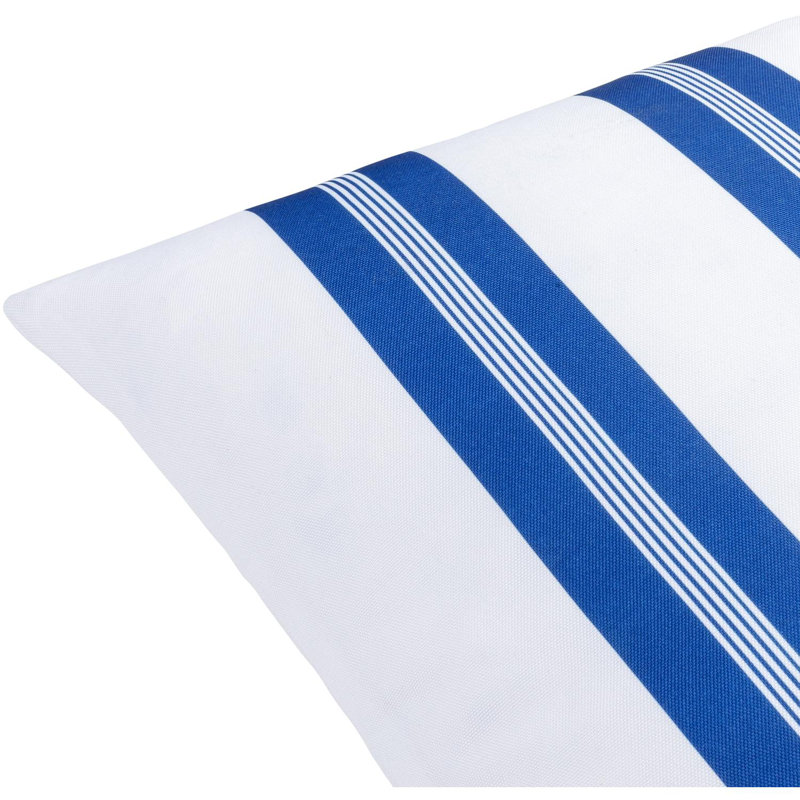 Classic Stripe Accent Throw Pillow Cover, 18"H x 18"W, Down