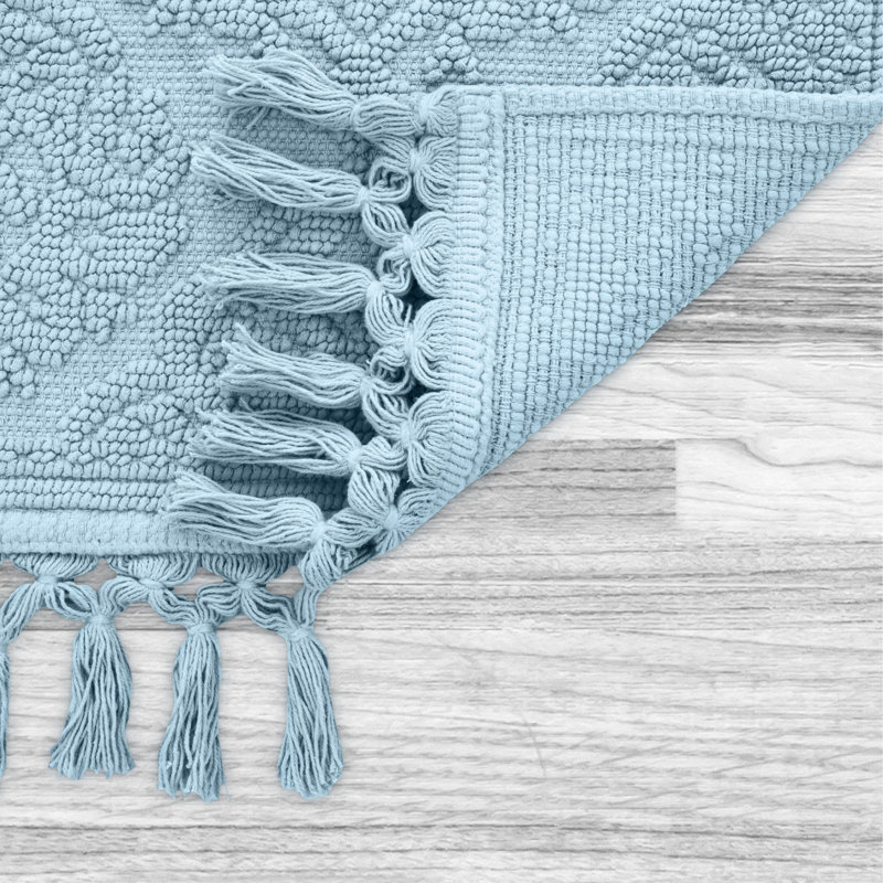 Ricardo 2 Piece Bath Rug Set, Blue