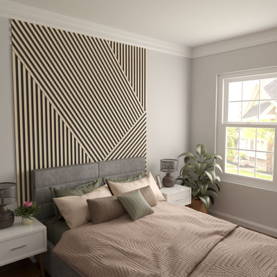 Adjustable Wood Slat Wall Panel Kit