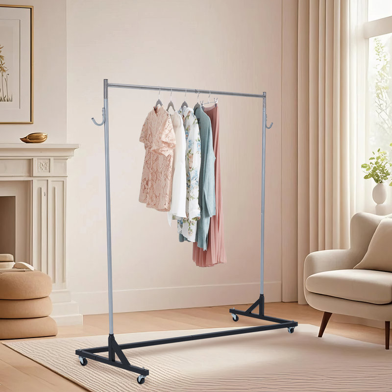 165cm W Metal Storage Rack, 180cm H x 165cm W x 61cm D, Black