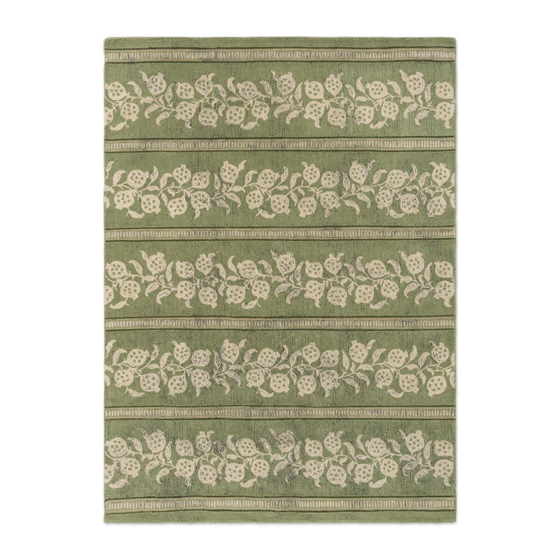 Hand Tufted Wool Area Rug, Rectangle 5'7" x 7'10"