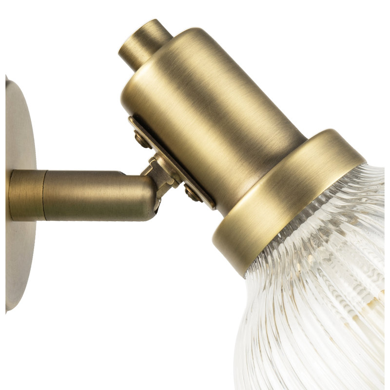Armed Sconce, Antique Brass