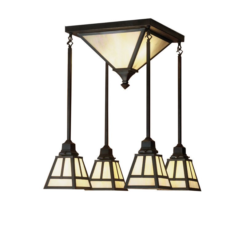 "T" Mission 6 - Light Flush Mount