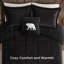 Ensembles de literie très confortables, polyester Sherpa moelleux, confort moderne