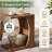 Solid Wood End Table with C Table Base for Sofa, Bed Side