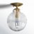 Kaydan 1-Light Dimmable Semi Flush Mount-89140475