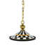Courtly Check Flared Ceramic Pendant Lamp