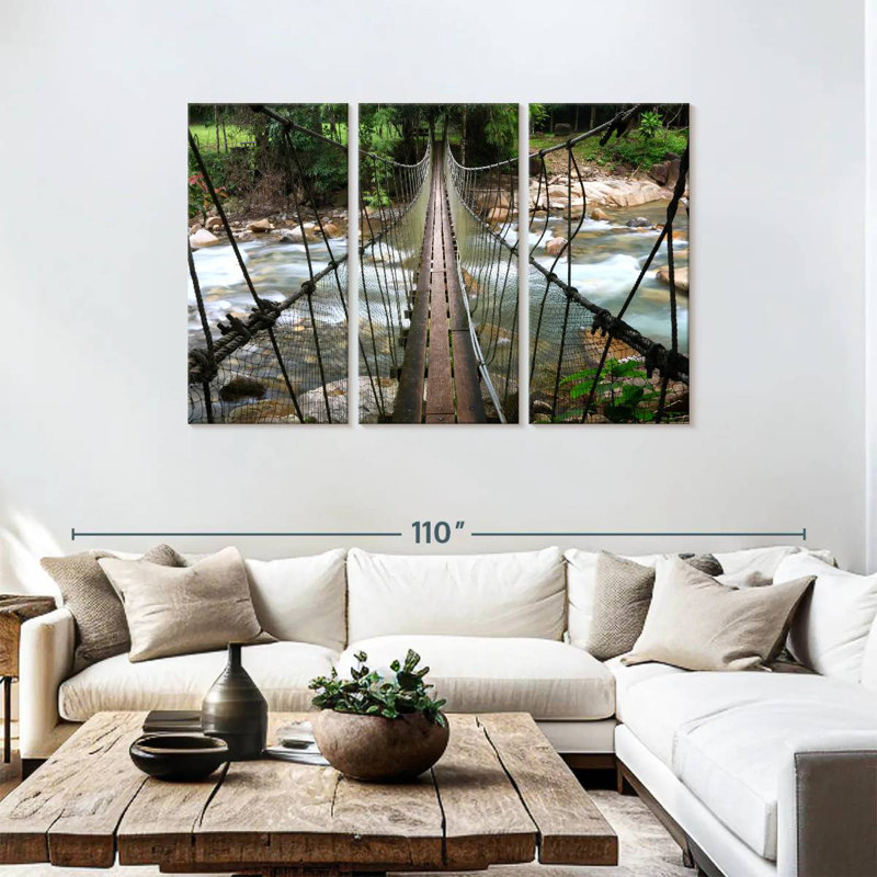 Lilie Steep Rope Bridge, H 48 po x l 74 po