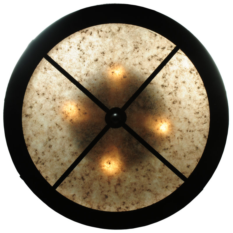 Rustic Lodge 4 - Light Flush Mount