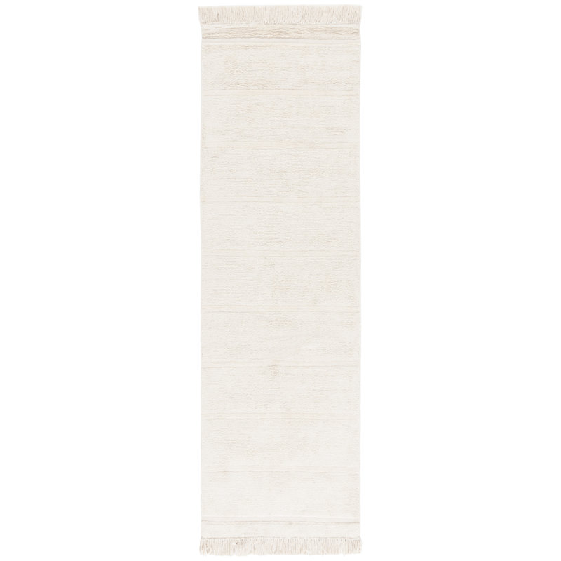Frederi Hand Woven Recyclyed Cotton Pile Machine Washable Rug, Runner 2'3" x 8'