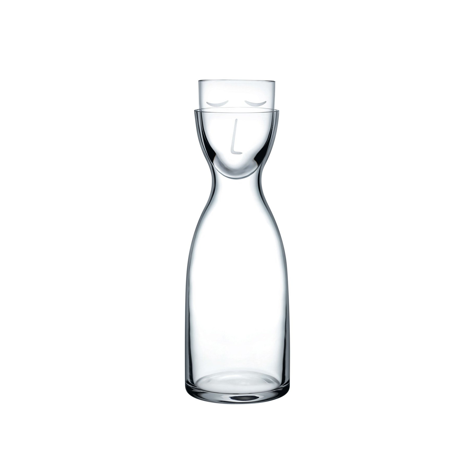 Mr. Mrs. Pitcher, Clear, 9.25" H x 3.5" W x 3.5" D